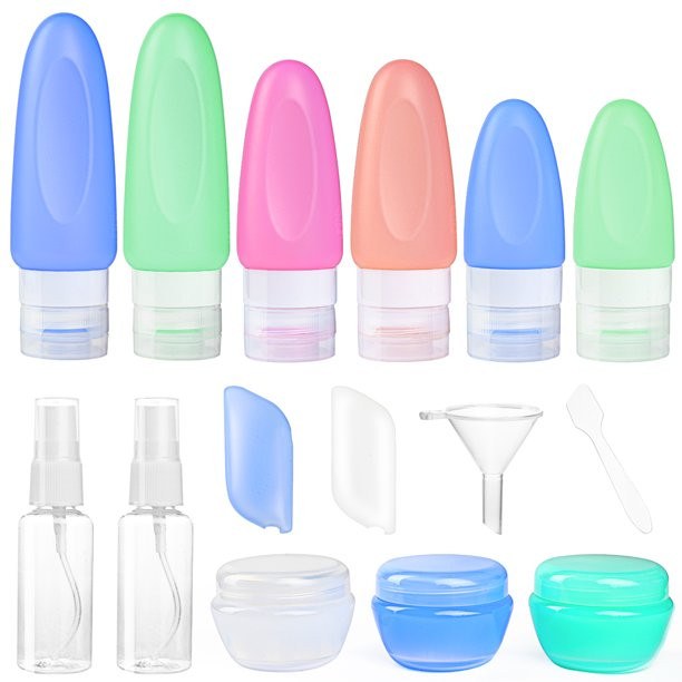 IGYLAR Silicone Travel Bottles Set, TSA Approved Travel Size Containers for Toiletries for Shampo... | Walmart (US)