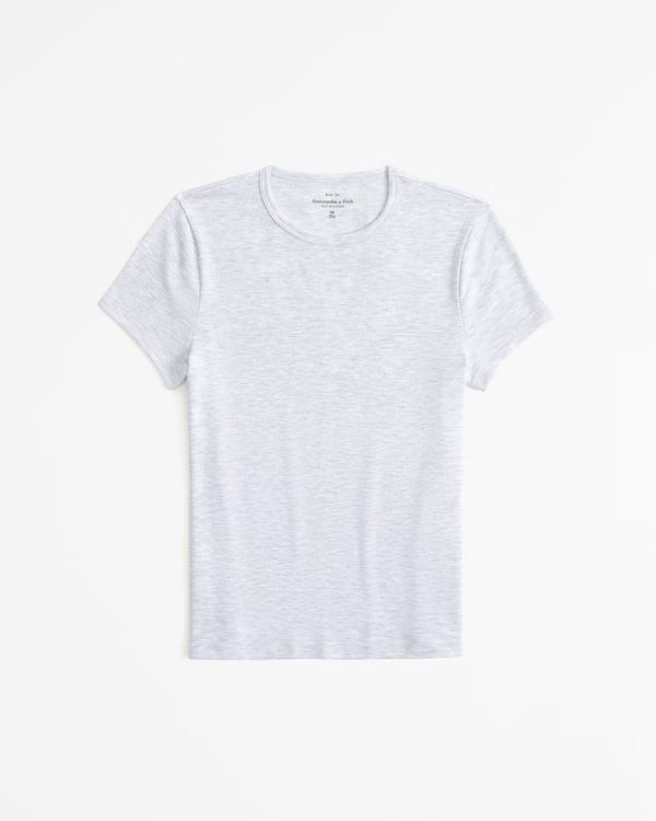 Women's Lounge Tuckable Baby Tee | Women's New Arrivals | Abercrombie.com | Abercrombie & Fitch (US)