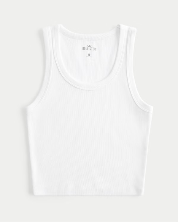 Ribbed Scoop Tank | Hollister (US)