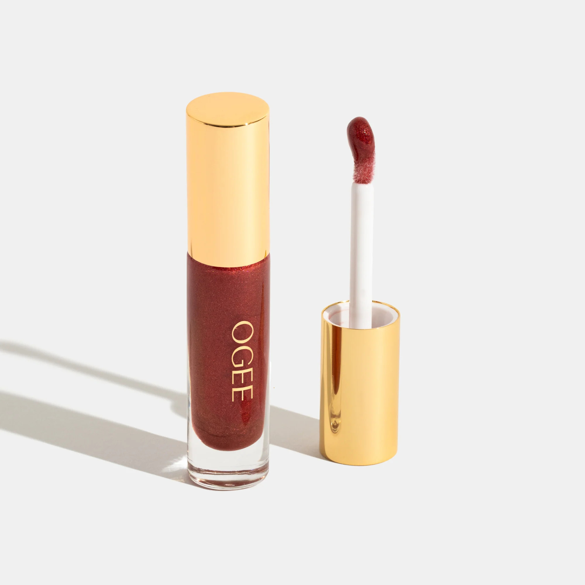 Beyond Clean Lip Gloss by Ogee Organic Skincare & Makeup ANEMONE - Rusty Pink Shimmer | Ogee