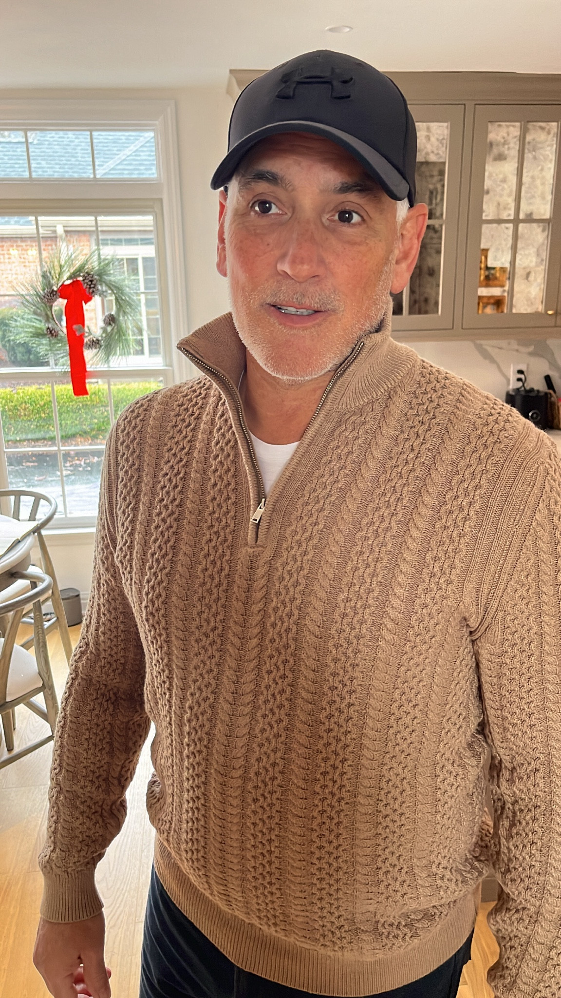 Camel quarter zip sweater and perfect dark jeans ❤️ great gift/ great outfit!! 

#LTKtravel #LTKGiftGuide #LTKmens