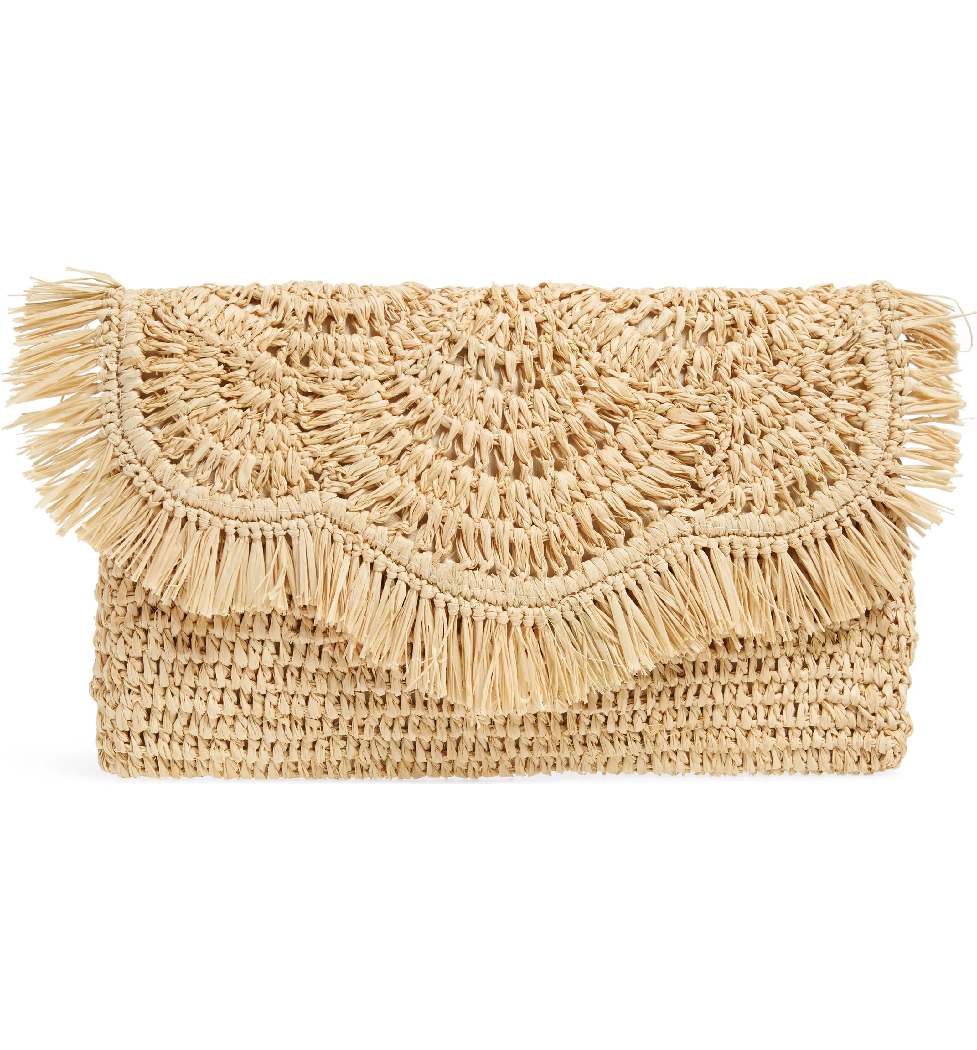 Woven Raffia Clutch | Nordstrom