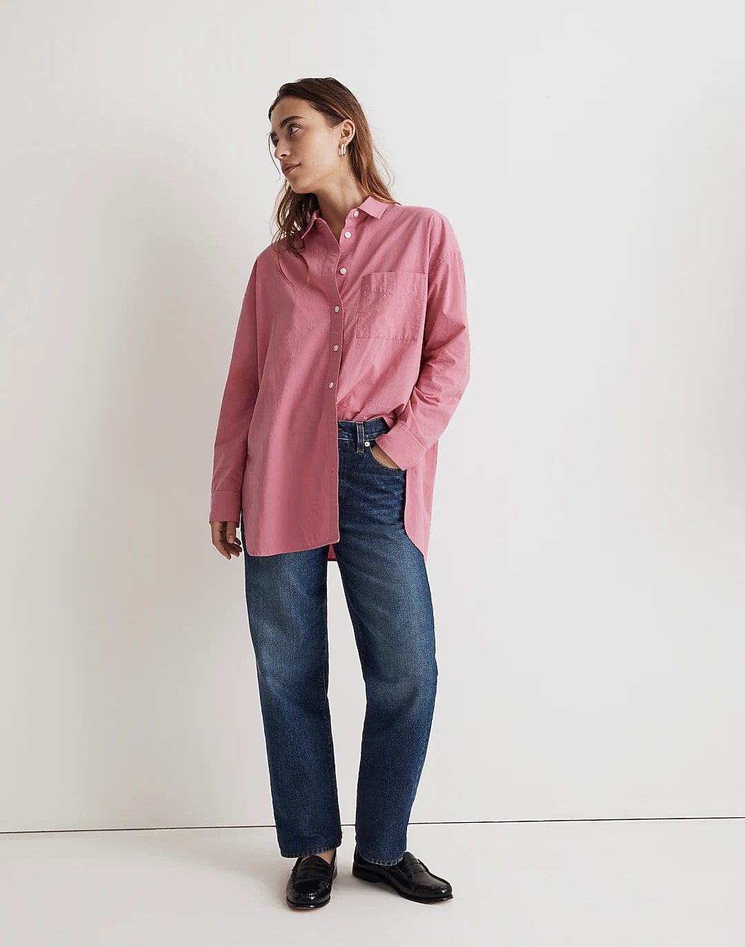 Signature Poplin Oversized Shirt | Madewell