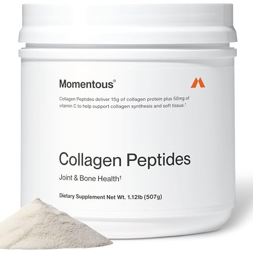 Momentous Grass-Fed Collagen Peptides Powder - Collagen Protein Powder with Fortigel & Vitamin C for Hair, Skin, Nails, & Joint Health Support - NSF Certified for Sport - Packaging May Vary | Amazon (US)