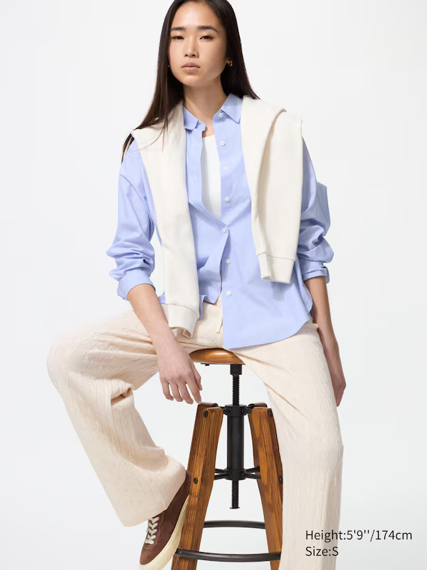 Strickhose (maschinenwaschbar, Zopfstrick, lang) | UNIQLO (DE)