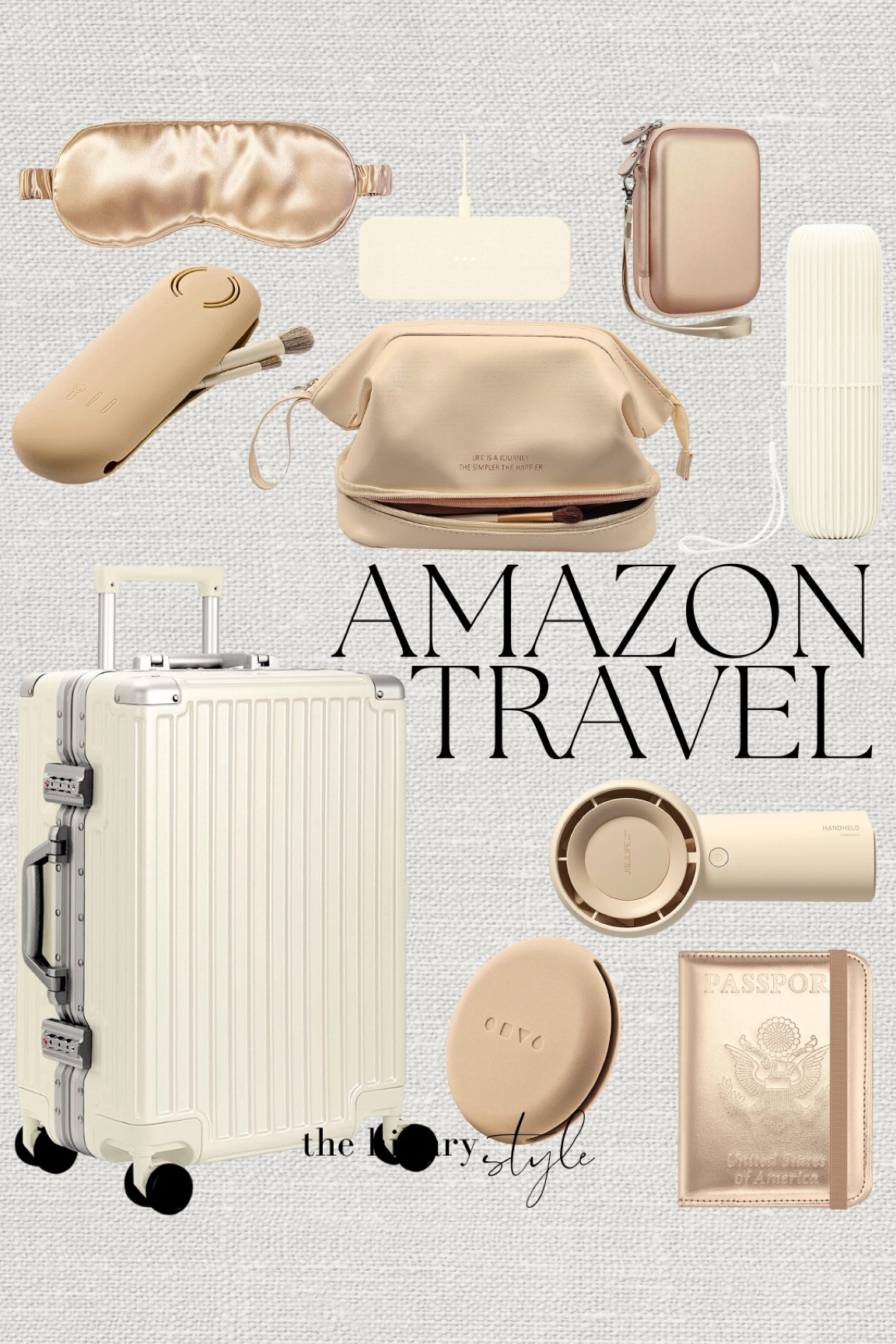 Amazon Travel

Amazon, Amazon Travel, Amazon Travel Essentials, Luggage, Fluted Luggage, Handheld Fan, Aesthetic Travel, Passport Holder, Makeup Brush Holder, Makeup Bag, Aesthetic Travel Items, Sleep Mask, Charger, Portable Charge, Toothbrush Holder, Earphone Holder

#LTKstyletip #LTKtravel #LTKFind