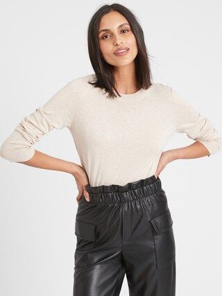 Washable Forever Crew-Neck Sweater | Banana Republic Factory