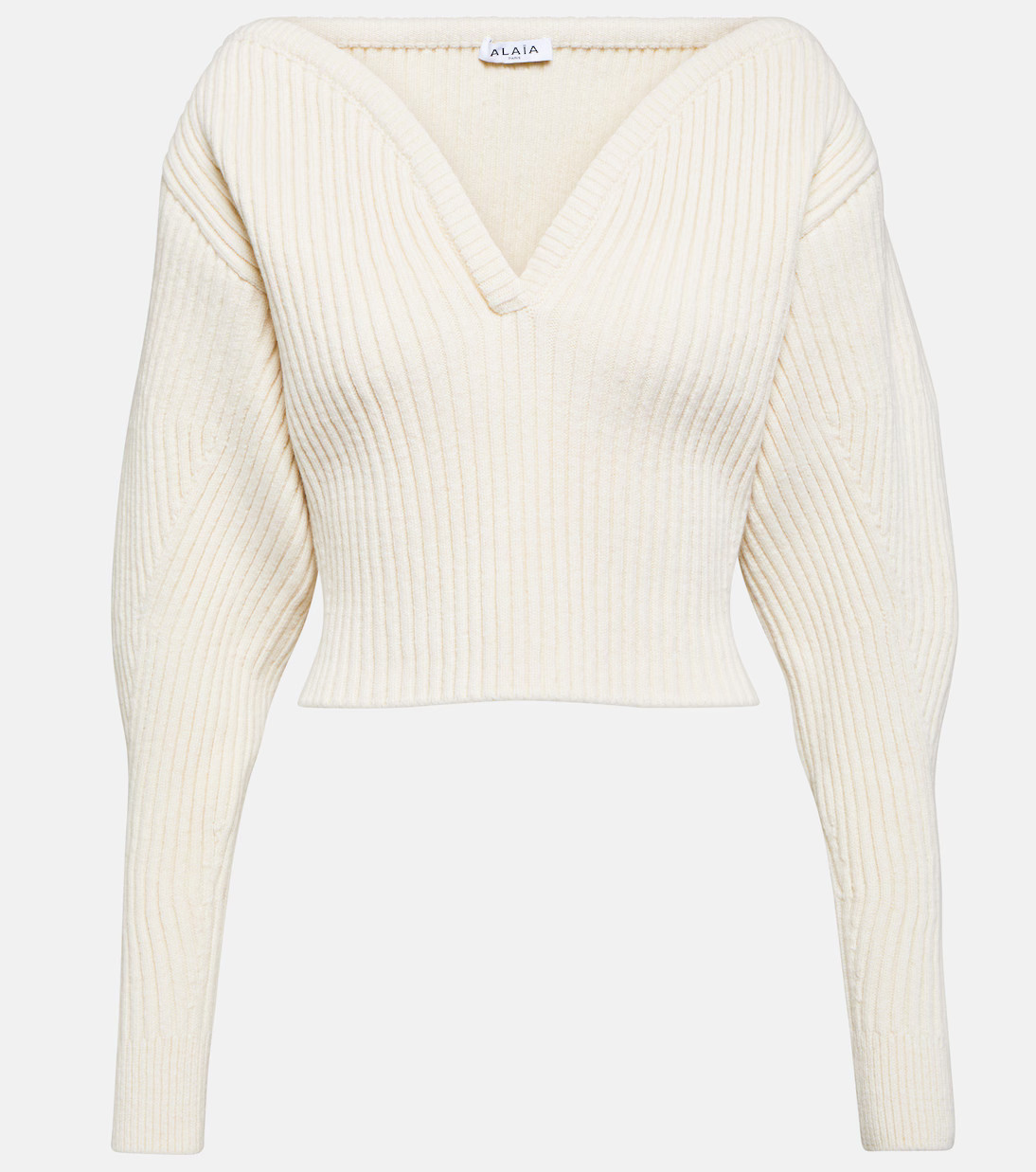 Ribbed-knit wool-blend sweater | Mytheresa (US/CA)