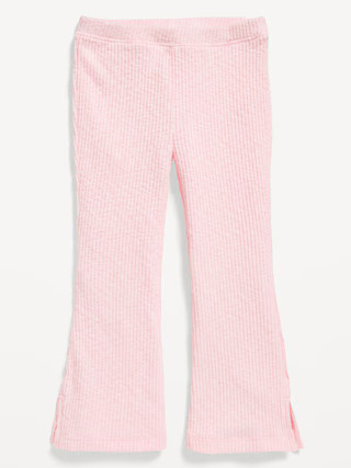 Textured Ribbed Side-Slit Flare Leggings for Toddler Girls | Old Navy (US)