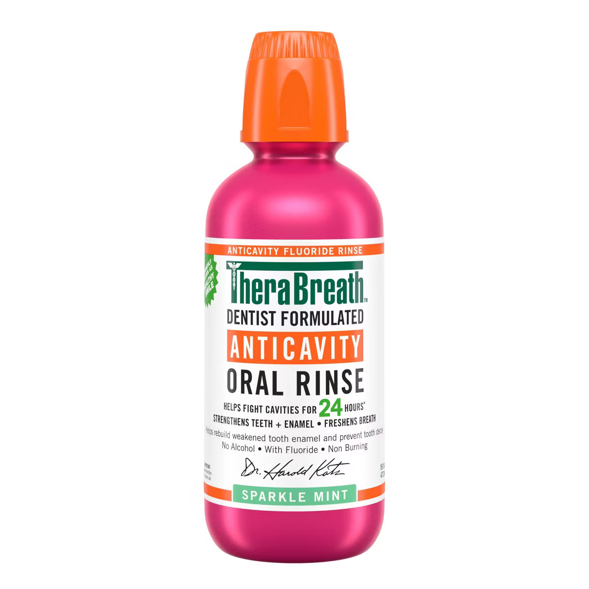 Therabreath Healthy Smile Mouthwash Sparkle Mint - 16 fl oz | Target