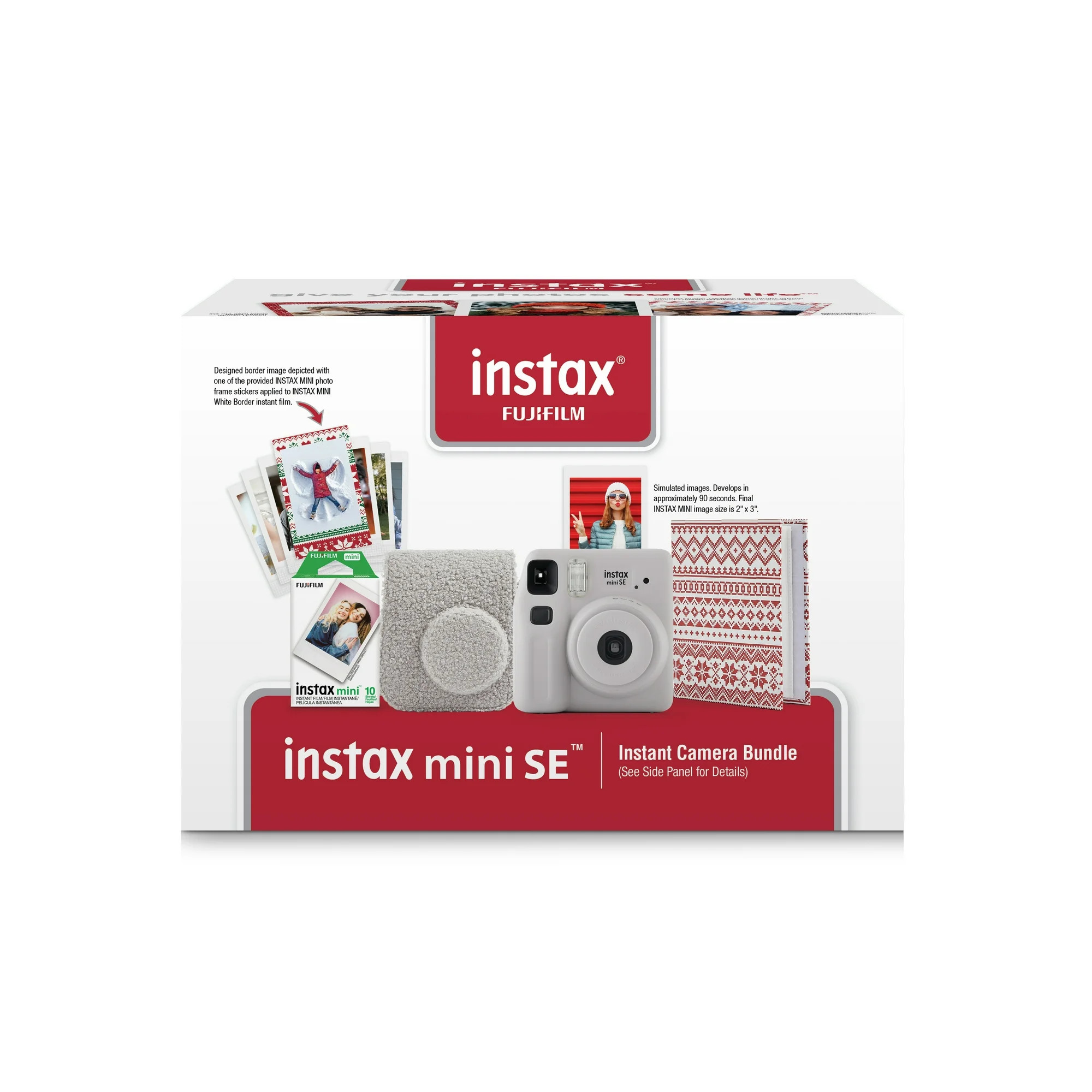 Fujifim Instax Mini SE Instant Camera Nordic Holiday Bundle 2024, Gray | Walmart (US)