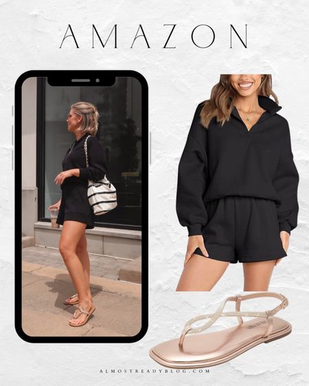 Amazon look for less, amazon finds, matching set, thong sandals, spring outfit 

#LTKfindsunder50 #LTKfindsunder100