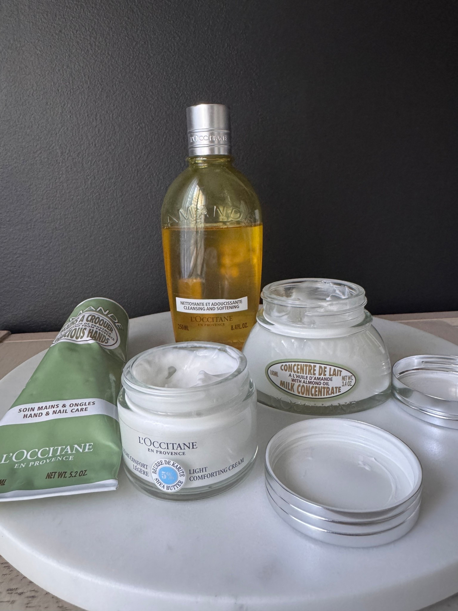 Discovered L’Occitane thanks to a sweet gift from my kids 💛 I apply the cleansing oil after showering, and the almond moisturizer smells incredible!

#skincare #over50 #beauty 

#LTKBeauty #LTKOver40