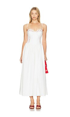 Runaway The Label Zarita Midi Dress in White from Revolve.com | Revolve Clothing (Global)