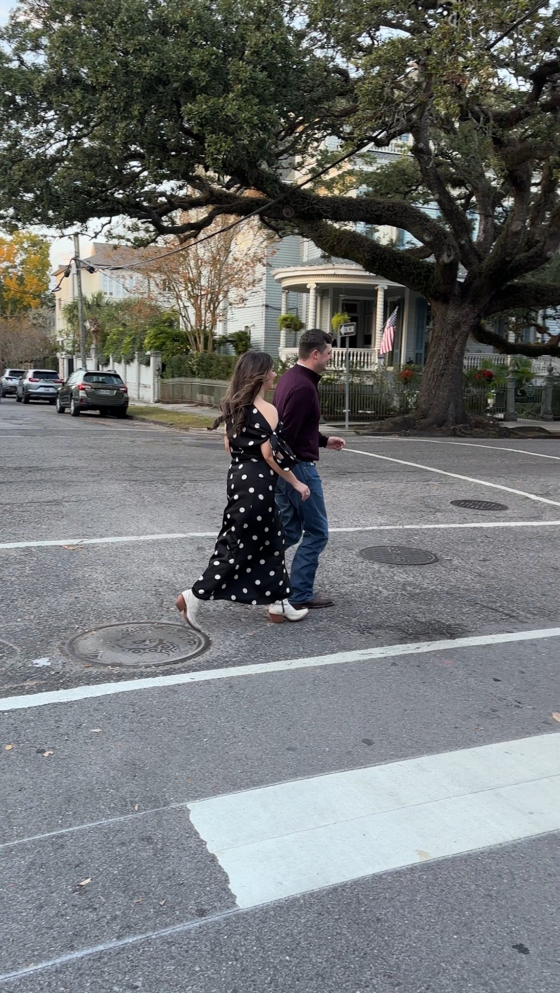 my outfit for couples photos in New Orleans 🖤

size large in dress— size up if you have a curvy shape! I’m normally a small/medium in most brands but needed room for my hips. all are exact! 

western style, western fashion, OOTD, polka dot, engagement photos

#LTKootd #LTKFindsUnder100 #LTKTravel