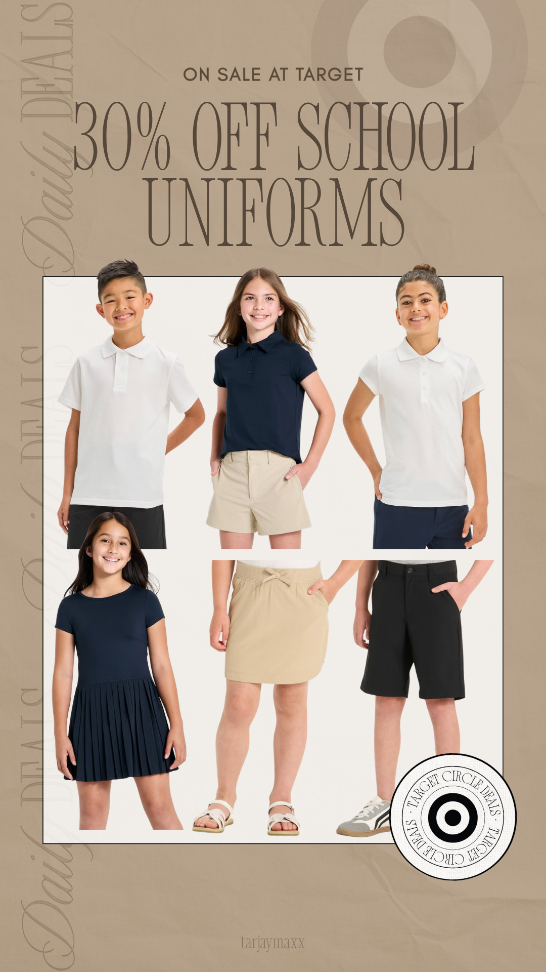 Back-to-school shopping starts now! Save 30% on school uniforms at Target and grab the basics before everyone's shopping for the season.
wedding guest dress summer, summer dresses, summer outfits, country concert outfits, concert outfits, plus size fashion, business casual workwear, vacation outfits beach, bathing suits, travel outfits 

 #LTKgrwm #LTKootd #LTKKids
