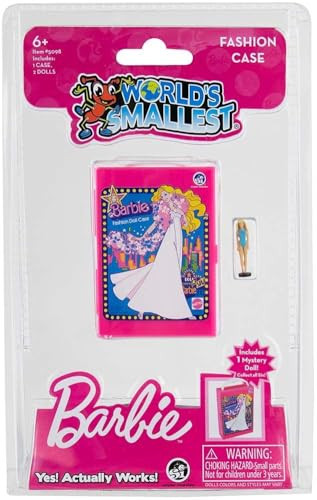 Worlds Smallest Barbie Fashion Case, Miniature, Includes 1 case and 2 Micro Figures, Styles Selected at Random | Amazon (US)
