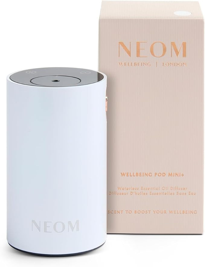 NEOM Wellbeing Pod Mini+ Essential Oil Diffuser, White I Waterless and Wireless I Portable & Vers... | Amazon (UK)