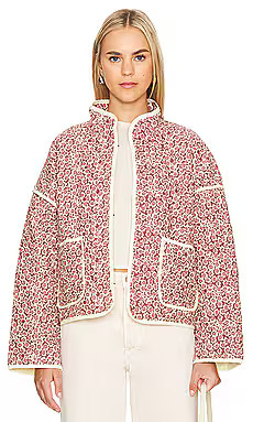 Free People Chloe Jacket in Maroon Combo from Revolve.com | Revolve Clothing (Global)