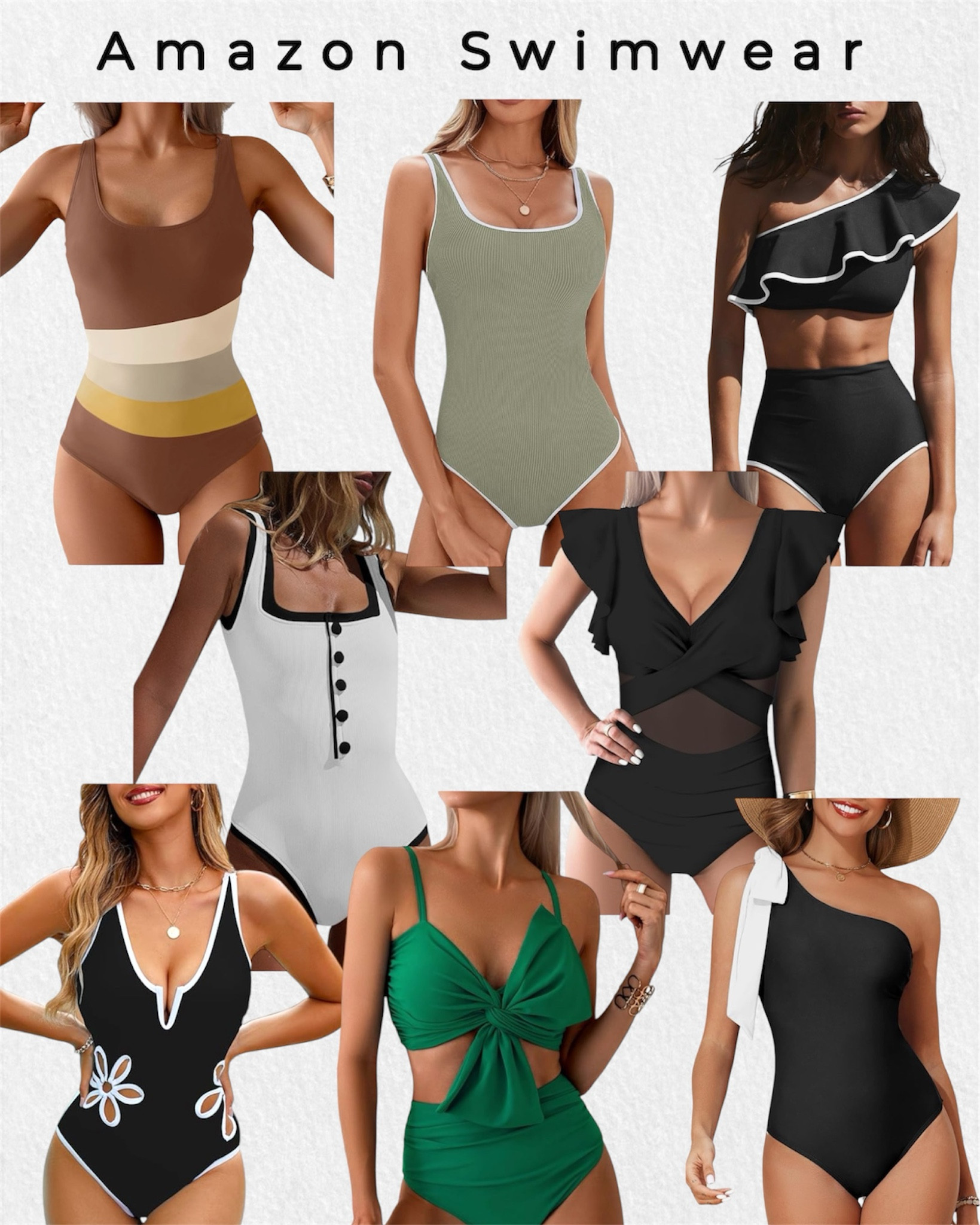Amazon swimsuits.








#summer #bathingsuit #swimwear #beach #beachvacation #onepieceswim #bathingsuits #onepiecwbathingsuit #2pieceswimsuit #swim #resort25 
Amazon swim, 


#LTKSeasonal #LTKSwim #LTKFindsUnder50 #LTKTravel
