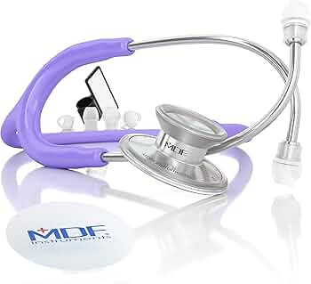 MDF Instruments, Acoustica Lightweight Stethoscope for Doctors, Nurses, Students, Home Health Use... | Amazon (US)