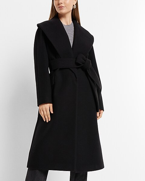 Shawl Lapel Wrap Coat | Express