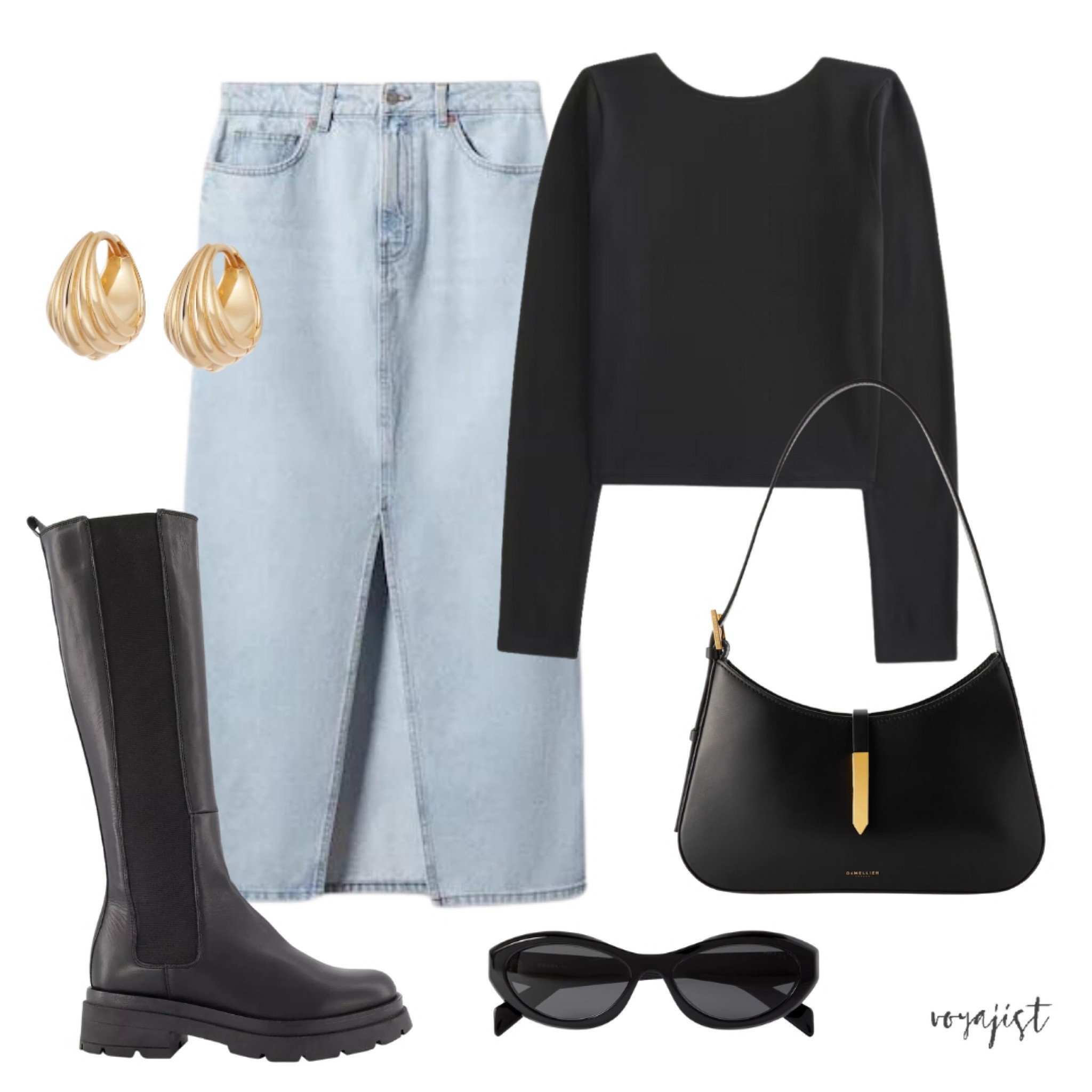 6 ways to wear a denim skirt in autumn

4) With a black low back top, a pair of knee high chunky Chelsea boots and this Demellier shoulder bag. Style it with chunky gold earrings.

Visit next posts for other ways of styling denim skirt in Autumn 🍂 

Follow for more fall fashion inspo 💖

#autumn #cosyknit #airportoutfit #denimskirt #fallfashion

#LTKitbag #LTKworkwear #LTKstyletip