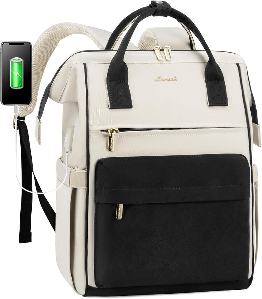 LOVEVOOK Laptop Backpack for Women, 17 Inch Work Teacher Nurse Bag, Large Capacity Business Compu... | Amazon (US)