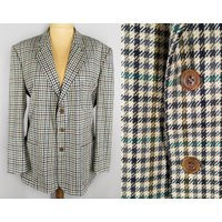 Oversized Vintage Blazer, Checkered Men's Blazer From The 90S | Etsy (US)