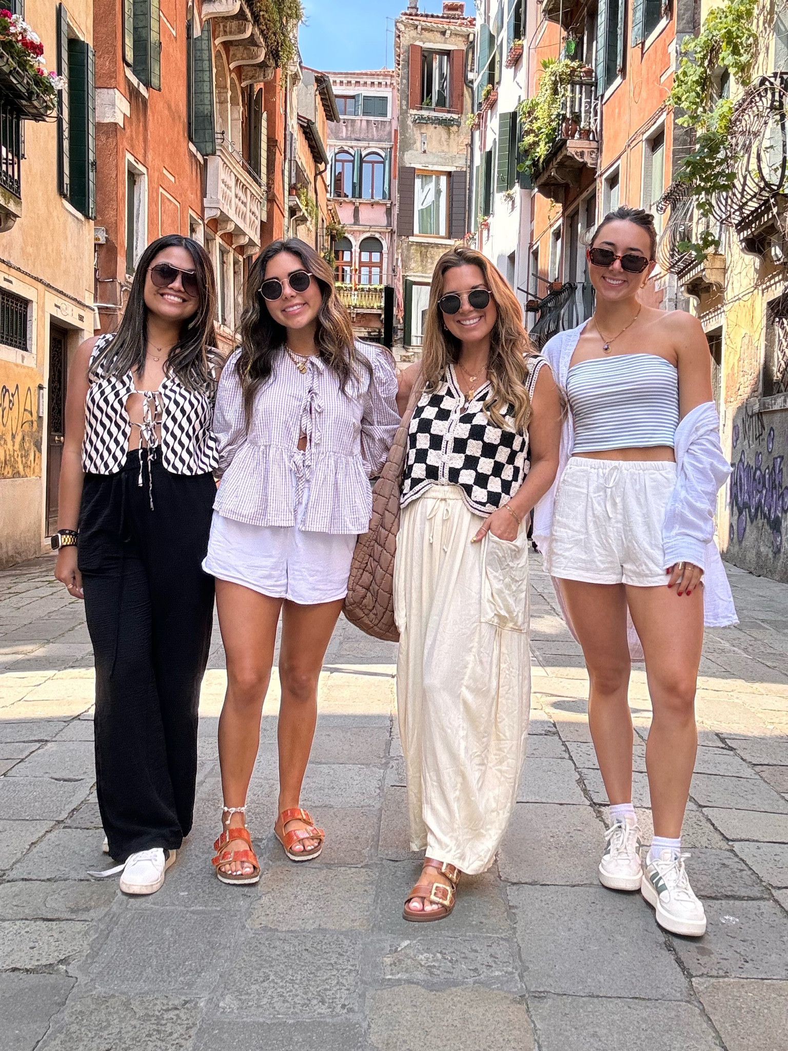 Last day in Vencie + 
travel fit to Rome 🫶🏼🇮🇹~ 
my pants run big so size down. 
Wearing size medium in vest!! 
Linked what I could. 

#summeroutfits #vacationoutfit #summerstyle #italyoutfit 

#LTKStyleTip #LTKTravel #LTKFindsUnder50