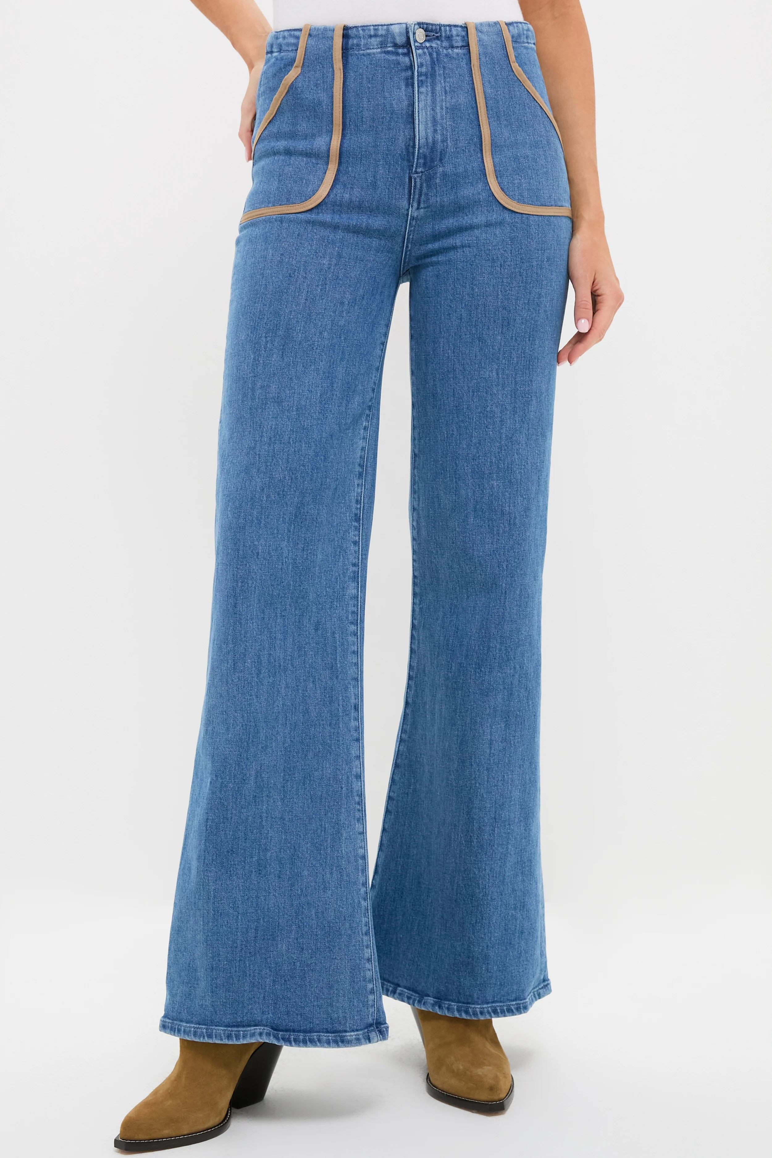 Blue Crystal High Rise Joni Extreme Flare | Tuckernuck (US)