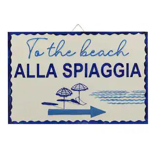 Alla Spiaggia Metal Wall Sign by Ashland® | Michaels Stores