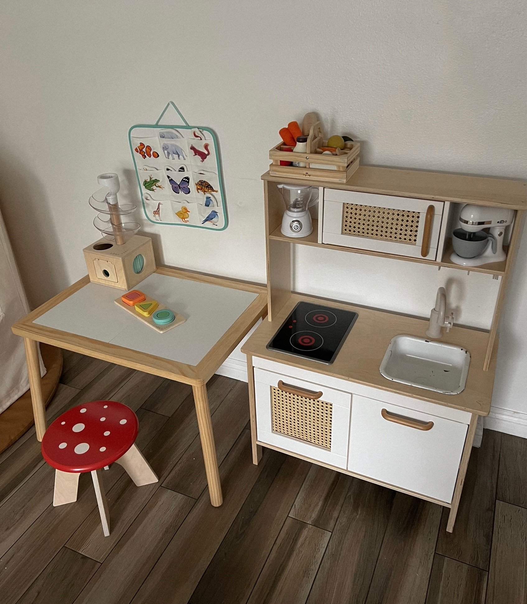 New set up with ikea flisat dupe from Amazon! Can’t wait to do sensory activities with this table ++ dying at how cute this mushroom stool is🤍

#LTKfamily #LTKkids