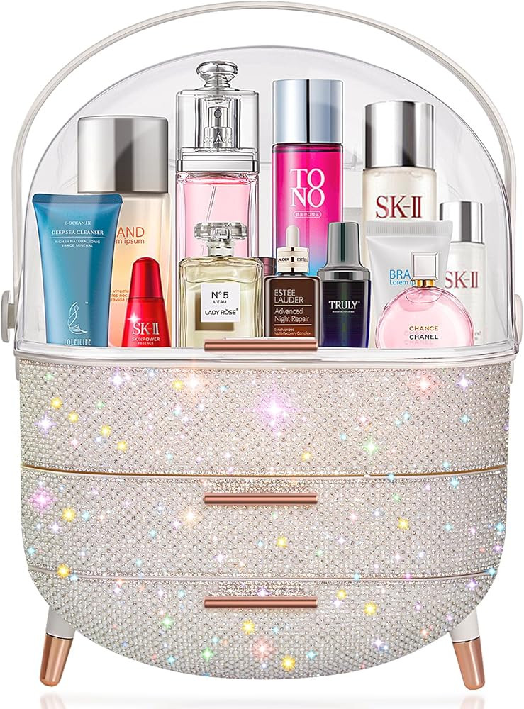 Teen Girls Gift Makeup Organizer,Skincare Organizer Jewelry Storage,Cosmetics Storage and Display... | Amazon (US)