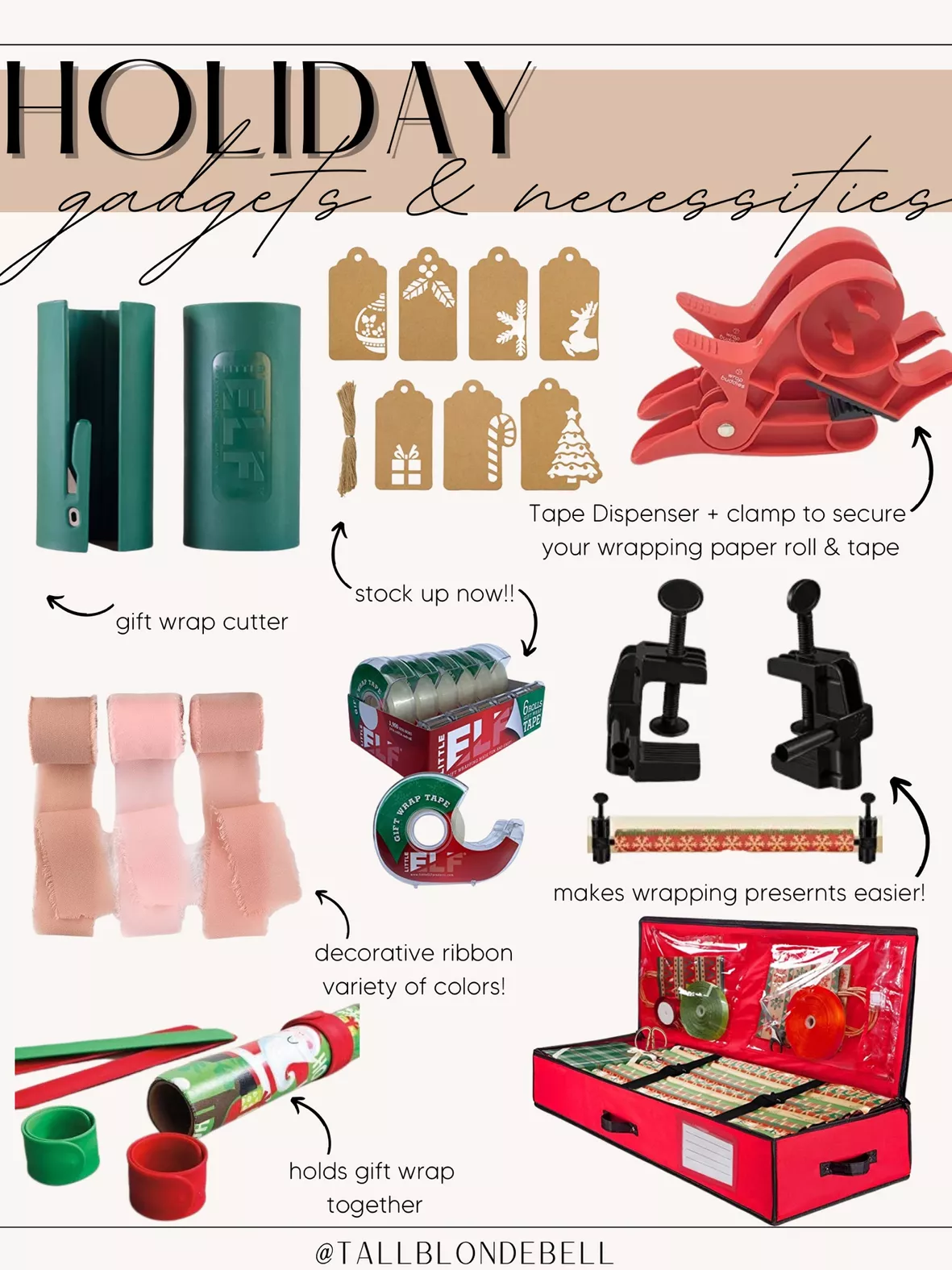 Wrap Buddies Tabletop Gift Wrapping Tool - Secures Wrapping Paper