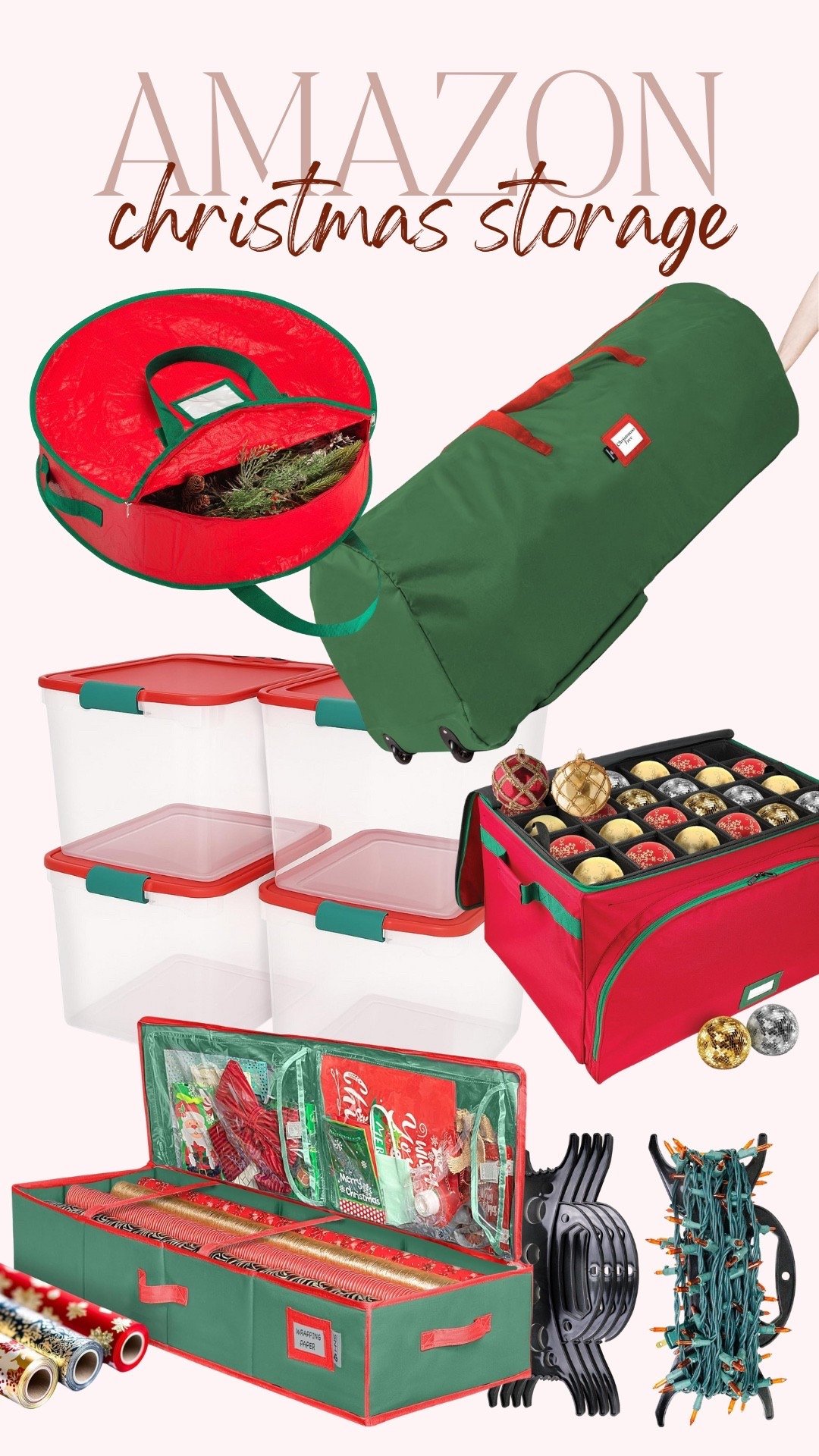 Holiday storage - home organization - storage organization 

#LTKHome #LTKSeasonal #LTKHoliday
