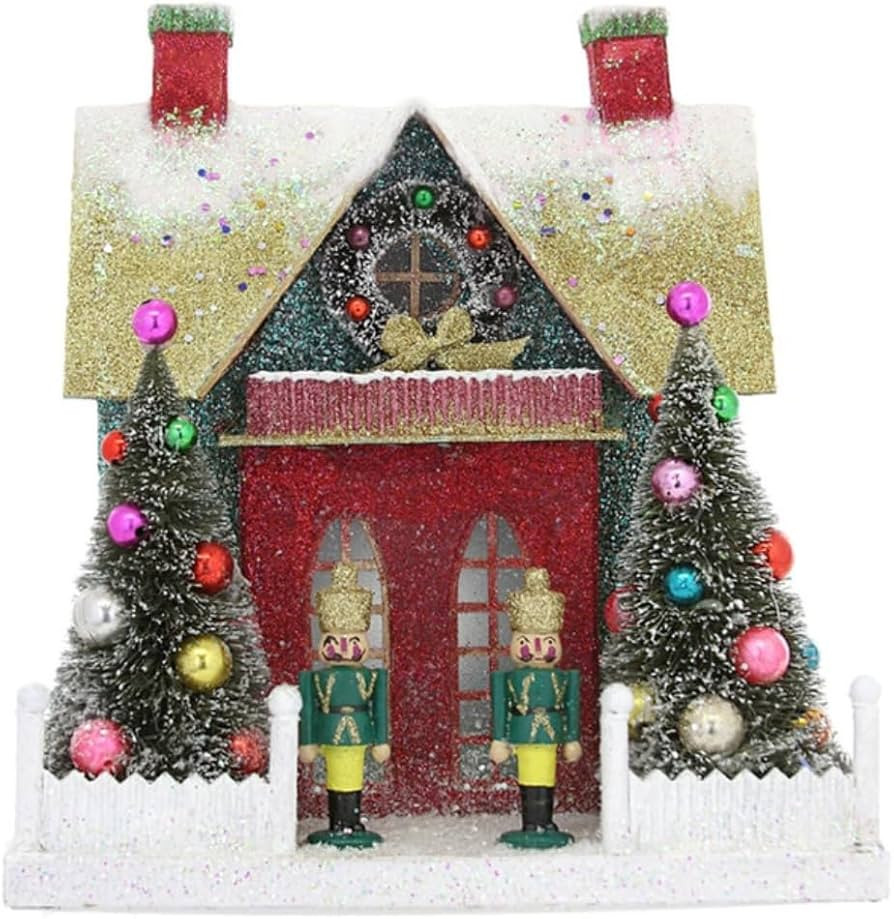 Cody Foster & Co The Merry and Bright Glitter Chalet Christmas Village Building HOU-287 | Amazon (US)