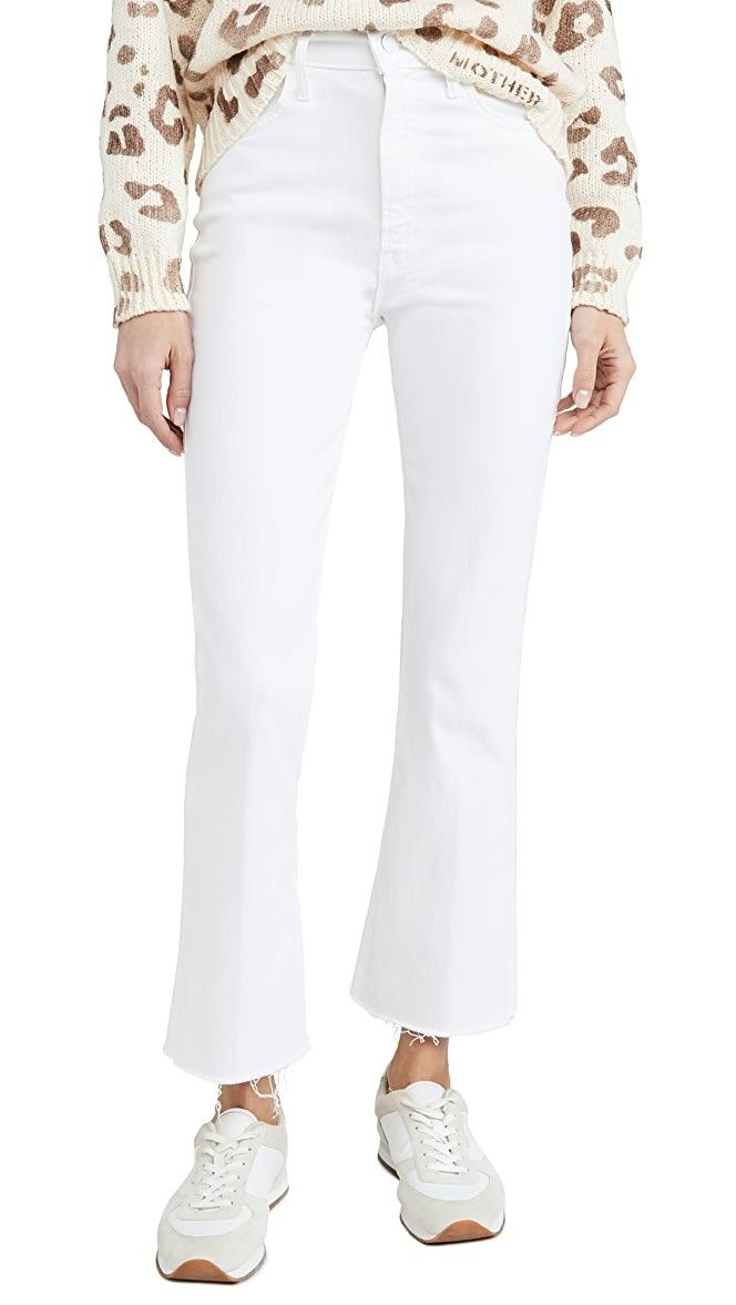 The Hustler Ankle Fray Jeans, White Skinny Jeans, white stovepipe jeans, white pants, white denim | Shopbop