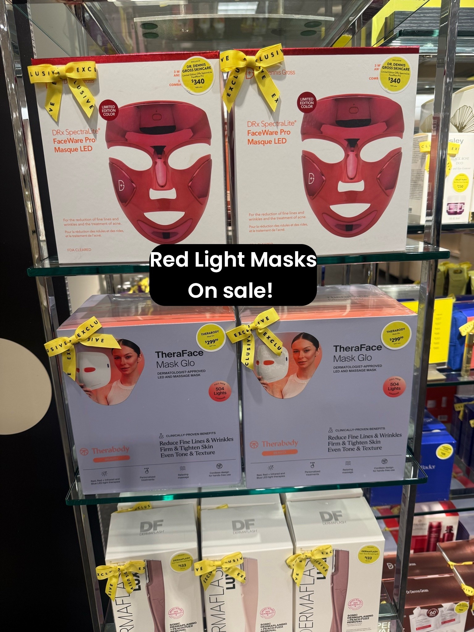 Now is the time to purchase beauty items you’ve had your eye on! 2 red light masks are marked down