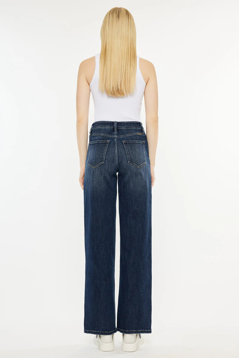 Samia Essentials High Rise Wide Leg Jeans | Kancan USA