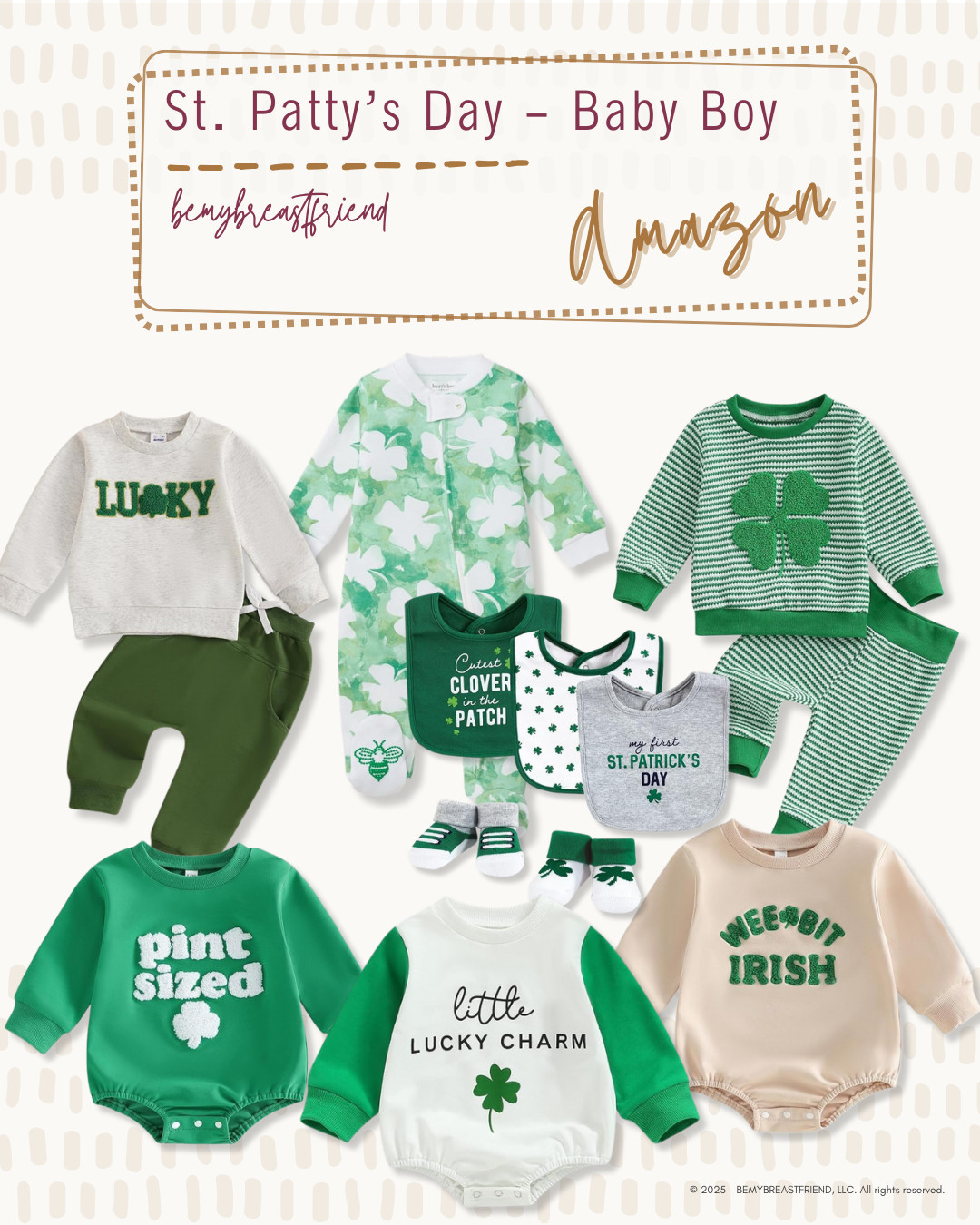 Amazon | St. Patty's Day - Baby Boy 

 #LTKmomlife #LTKSeasonal #LTKBaby