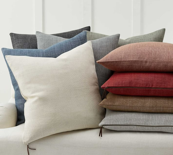 Belgian Linen Pillow Covers Made with Libeco™ Linen | Pottery Barn (US)