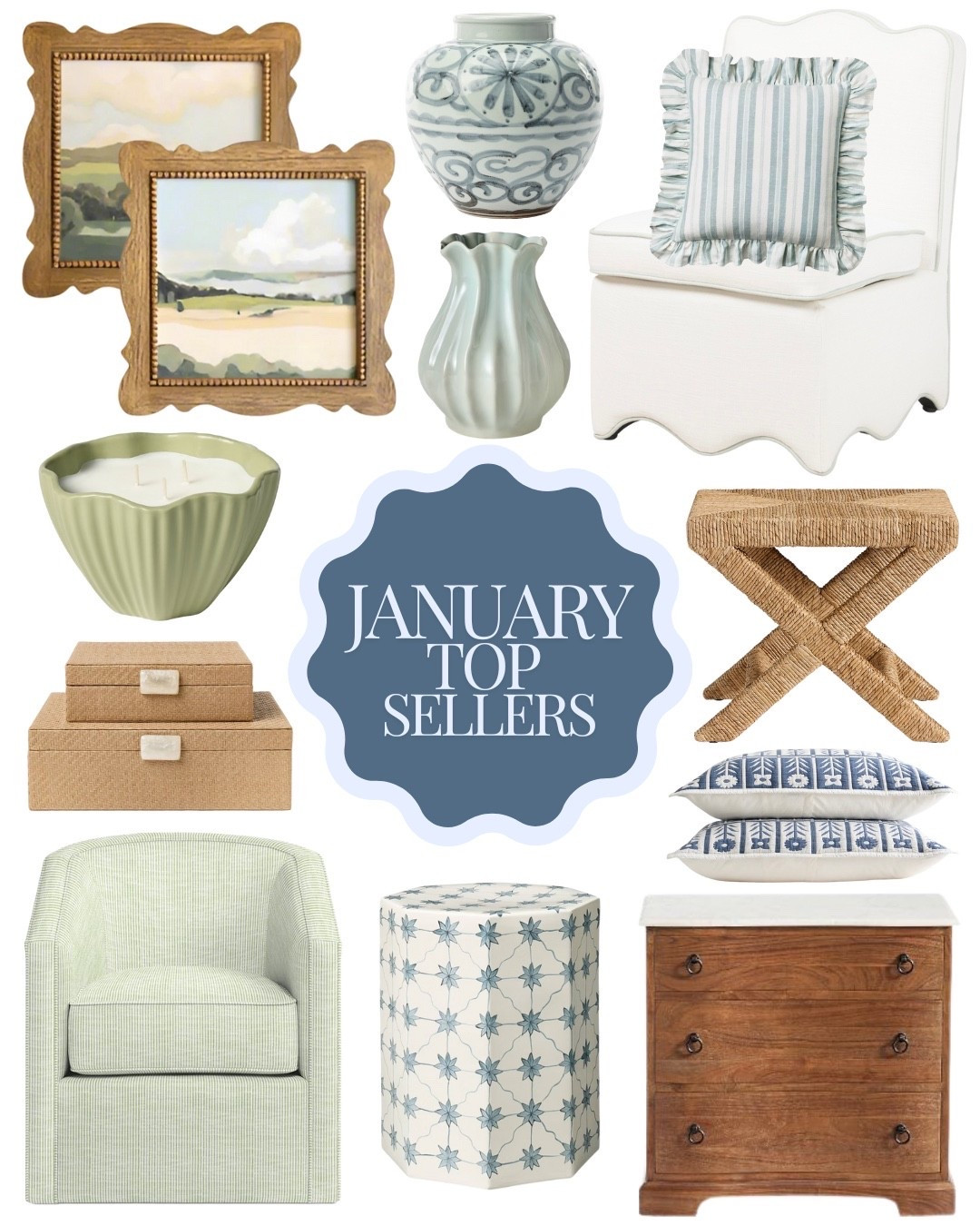 January’s Top Sellers!


@Target home
@Marshalls 
@Quince 
Pottery Barn
One Kings Lane

#LTKHome