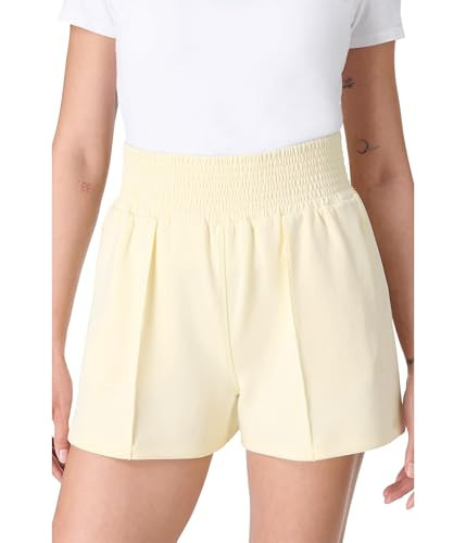 Sweaty Betty Women's Sand Wash CloudWeight Shorts, Buttercream Yellow | Amazon (US)