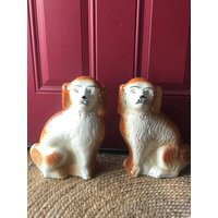 staffordshire Pair Of Dogs - Mantle Dogs, Made in England, Grandmillennial, British Decor, Traditional Decor | Etsy (US)