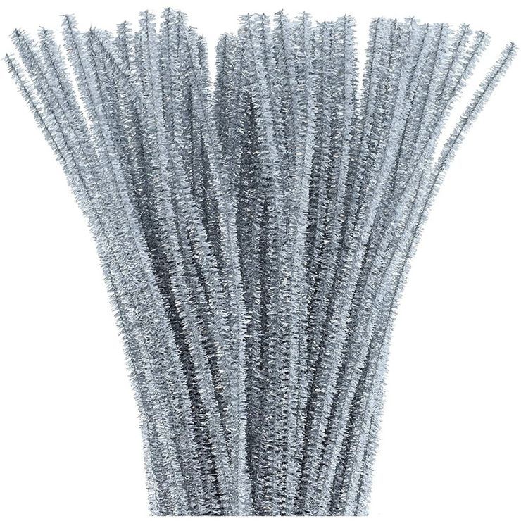 500 Pack Silver Pipe Cleaners Craft Fuzzy Sticks Chenille Stems for Art Creative DIY Kids Creativ... | Target