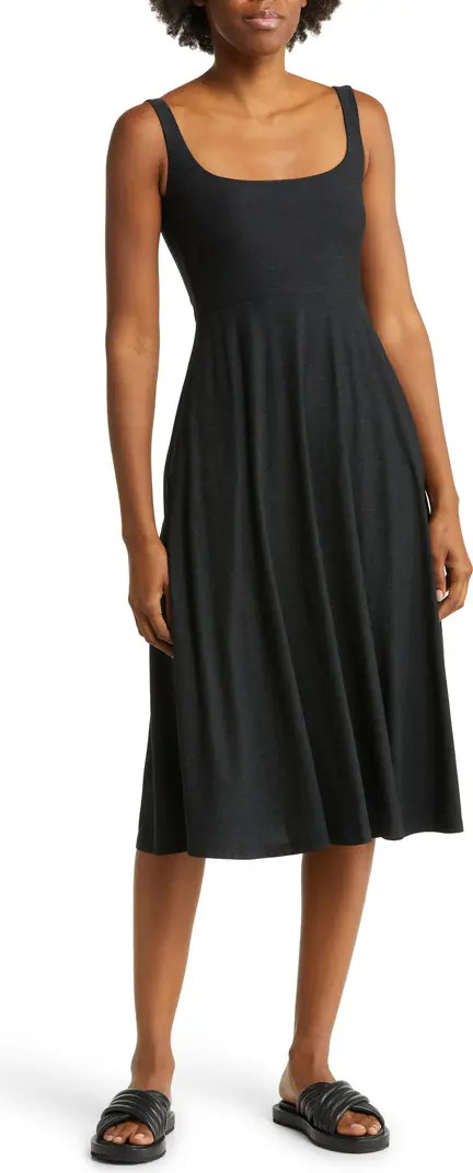 Featherweight Square Neck Midi Dress | Nordstrom