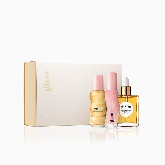 Gisou Honey Gloss On The Go Travel Set, Wildflower Honey Hair Perfume, Watermelon Sugar Lip Oil, ... | Amazon (US)