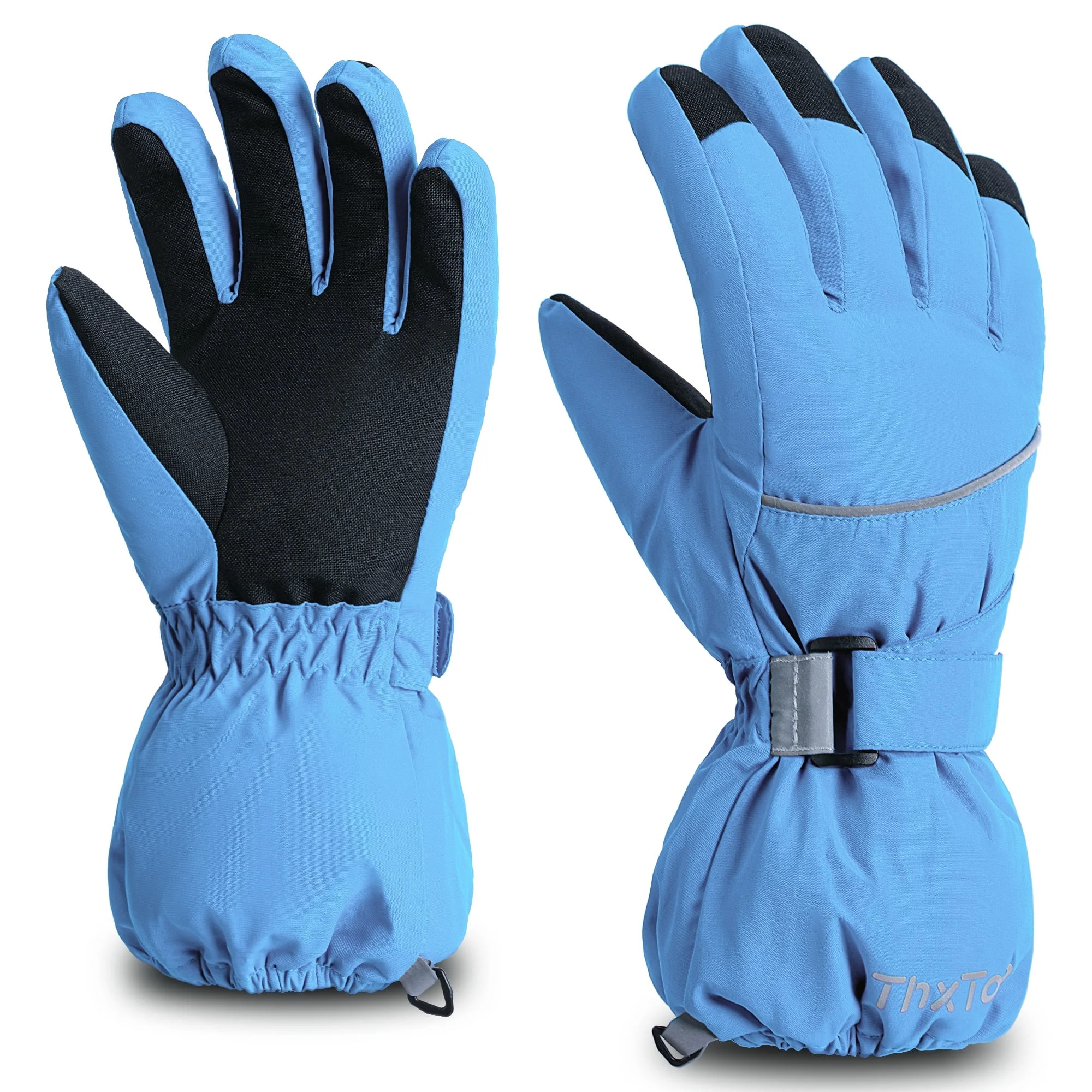 ThxToms Kids Warm Gloves Winter Waterproof Snow Gloves for Outdoor Sports, Toddler Bulky Ski Glov... | Walmart (US)