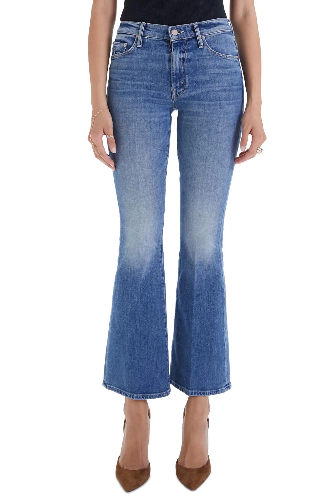 MOTHER Flare Leg Jeans in Love Bombs at Nordstrom, Size 25 | Nordstrom